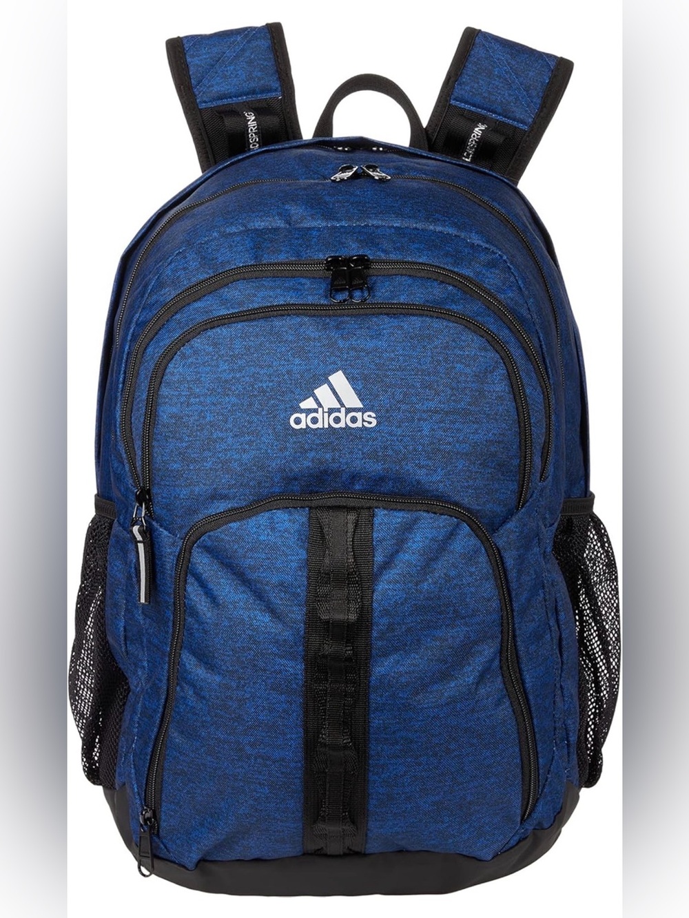 adidas Prime 6 Blue and Black Men's Backpack with Multiple Pockets Multi Zip